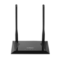 Edimax N300 router inalámbrico Ethernet rápido Banda única (2,4 GHz) Negro