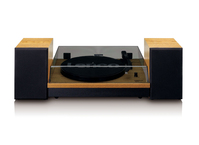 Lenco LS-300 Gramofon z napędem pasowym Czarny, Drewno