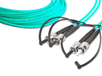 Lightwin LDP-50 ST-ST 1.0 OM3 Glasvezel kabel 1 m Aqua-kleur