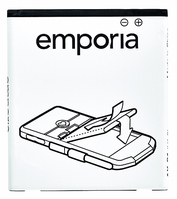 Emporia AK-S3-BC mobiele telefoon onderdeel Batterij/Accu Zwart, Wit