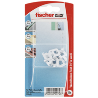 Fischer Fast & Fix Indoor Schlüsselhaken Weiß 8 Stück(e)