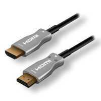 MCL MC385FO-10M câble HDMI HDMI Type A (Standard) Noir, Argent