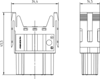 Amphenol C14610B00660015 złącze przewodów elektrycznych