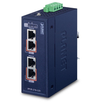 PLANET IPOE-270-12V network switch Power over Ethernet (PoE) Blue