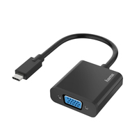 Hama 00200317 video kabel adapter USB Type-C VGA (D-Sub) Zwart