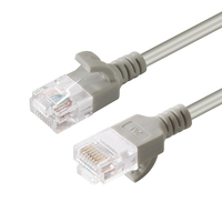 Microconnect V-UTP6A01-SLIM cavo di rete Grigio 1 m Cat6a U/UTP (UTP)