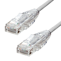 ProXtend Ultra Slim CAT6A U/UTP CU LSZH Ethernet Cable Grey 2.5M