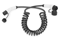 Digitus Câble de recharge en spirale pour véhicules électriques & PHEV – 7,5 m – type 2 – mode 3 – monophasé – 32 A – 7,4 kW – noir