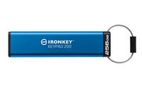 Kingston Technology IronKey Keypad 200 pamięć USB 256 GB USB Typu-A 3.2 Gen 1 (3.1 Gen 1) Niebieski