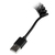 StarTech.com 30 cm zwarte 8-polige Apple Lightning connector naar USB- spiraalkabel voor iPhone / iPod / iPad