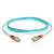 C2G Cable de fibra óptica multimodo dúplex de 2 m LC-LC 10 Gb 50/125 OM3 de PVC (LSZH), color azul claro