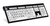 Logickeyboard NERO Tastatur USB AZERTY Französisch Schwarz, Weiß