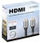 Transmedia C505-10L HDMI kábel 10 M HDMI A-típus (Standard) Fekete, Arany, Ezüst