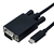 ROLINE 11.04.5821 adaptador de cable de vídeo 2 m USB Tipo C VGA (D-Sub) Negro