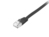 Equip Cat.6A U/FTP Flat Patch Cable, 0.5m, black