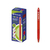 Bismark 330217 bolígrafo Rojo Bolígrafo de punta retráctil con pulsador Medio 12 pieza(s)