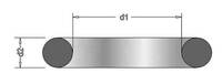 O-Ring, FPM, 2,5 x 1,2 mm