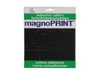 Buchstaben Magnoprint SK 47mm schwarz A-Z