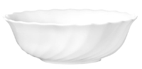 Müslischale Ø: 16 cm aus Hartglas - Form Trianon uni weiß - ARCOPAL Höhe 5,2
