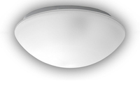 LED-Deckenleuchte / Deckenschale rund, Glas satiniert mit Klarrand, Ø 30cm