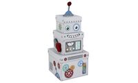 Clairefontaine Geschenkboxen-Set "Roboter", 3-teilig (87002369)