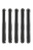 MOEDEL Leitstreifen für taktiles Bodenleitsystem, Edelstahl, Füllung schwarz, 35 x 285 mm, 10er VE