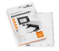 Durable BADGEMAKER Printable Name Tag Badge Refill Inserts | 540 Card | 30x60mm