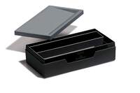 Durable VARICOLOR Stationery Organiser Case Pen Pencil Desk Storage Box | Grey