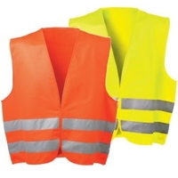 Warnschutz-Weste aus Polyester, Grösse XL, gelb