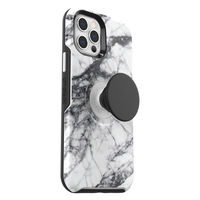 OtterBox Otter + Pop Symmetry iPhone 12 / iPhone 12 Pro Weiß Marble - Schutzhülle