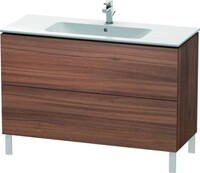 DURAVIT LC662807979 Waschtischunterbau L-CUBE 1220 x 481 x 704 mm nussbaum natu