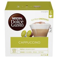 Nescafe Dolce Gusto Cappuccino Coffee 16 Capsules (Pack 3)
