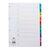 Concord Classic Index 1-10 A4 180gsm Board White with Coloured Mylar Tabs 00401/