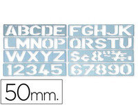 Plantilla Rotulacion 1700 -Letras y Numeros de 50 Mm