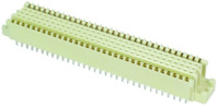 Federleiste, 160-polig, z-a-b-c-d, RM 2.54 mm, Lötstift, gerade, 02021602804