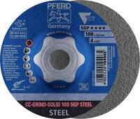 PFERD 64187100 CC-GRIND-SOLID 100 SGP STEEL/16,0 Csiszolókorong Ø 100 mm Furat átmérő 16 mm 10 db