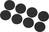 Öntapadós filc műszerláb, kerek Ø 25 x 3 mm, fekete, 8 db, TRU COMPONENTS FP2503WT