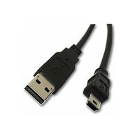 Cable, USB, 1,8m, Black for desktop charger, Morphic and Merlin Seriële kabels