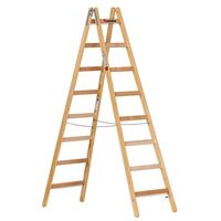 Wooden rung ladder
