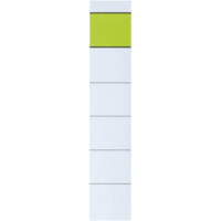 Einsteck-Rückenschilder grüner Balken 30x190mm VE=10 Stück weiß