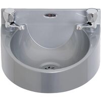 Basix Polycarbonate Hand Wash Basin in Grey 195(H) x 355(W) x 320(D)mm