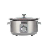 Morphy Richards 460018 Sear n Stew Slow Cooker in Silver Aluminium - 3.5 L
