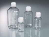 125ml Laboratory bottle with tamper-proof closure PET sterile