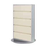 FlexiSlot® Slatwall Table Display "Style" | pale ivory similar to RAL 1015