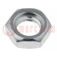Nut; hexagonal; UNC 8-32; 32; steel; Plating: zinc; Thread: inch