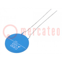 Bezpiecznik: termistor PTC; 460mA; 230V; ceramiczny; 5mm; Thk: 5mm