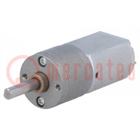 Motor: DC; with gearbox; 12VDC; 1.6A; Shaft: D spring; 225rpm; 63: 1