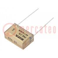 Capacitor: paper; X1; 47nF; 440VAC; Pitch: 20.3mm; ±20%; THT; PME278