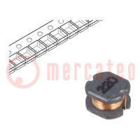 Inductor: wire; SMD; 22uH; 1Ω; -40÷125°C; ±20%; 3.1x3.5x2.1mm; 500mA