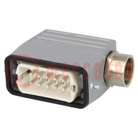 Connector: HDC; plug; male; EPIC KIT; PIN: 10; 10+PE; size H-A 10
